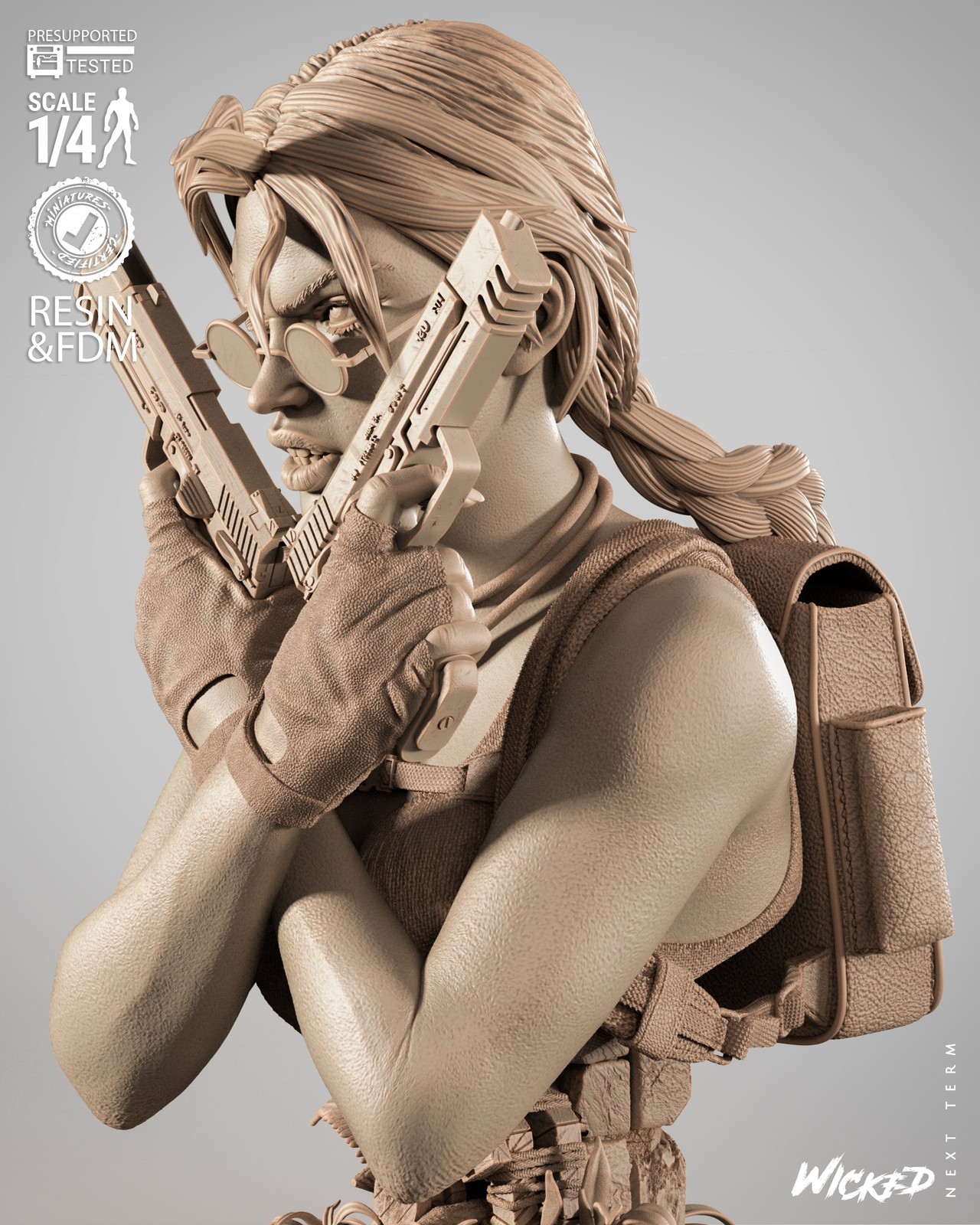 Video Games Lara Croft Portrait Bust - Image 5