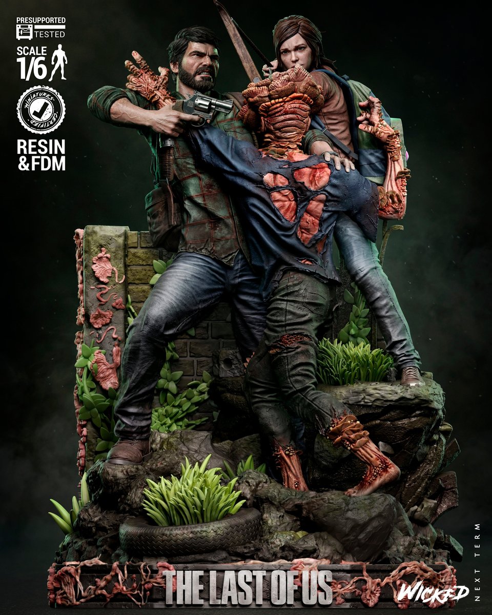 Joel & Ellie - Diorama (The Last of Us)