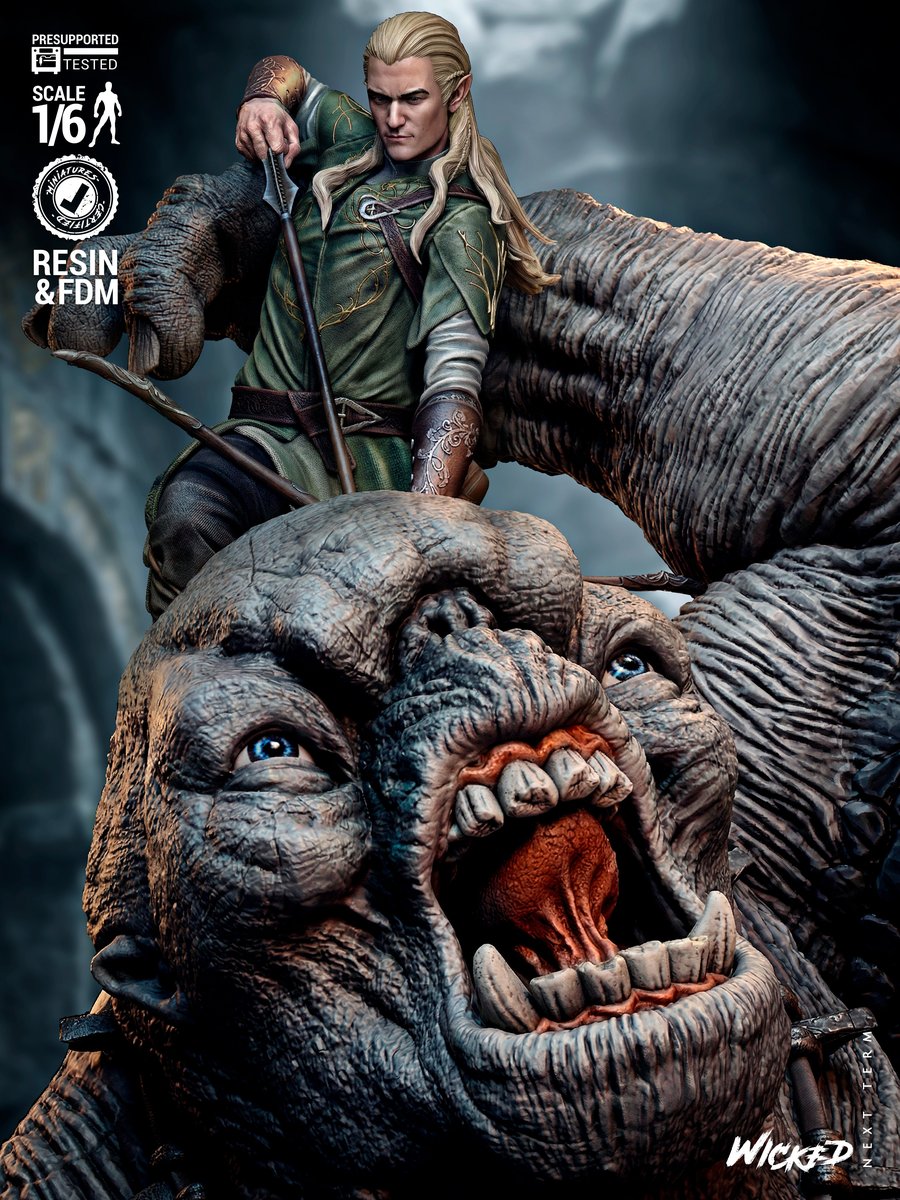 Legolas Vs Troll Diorama - Image 2