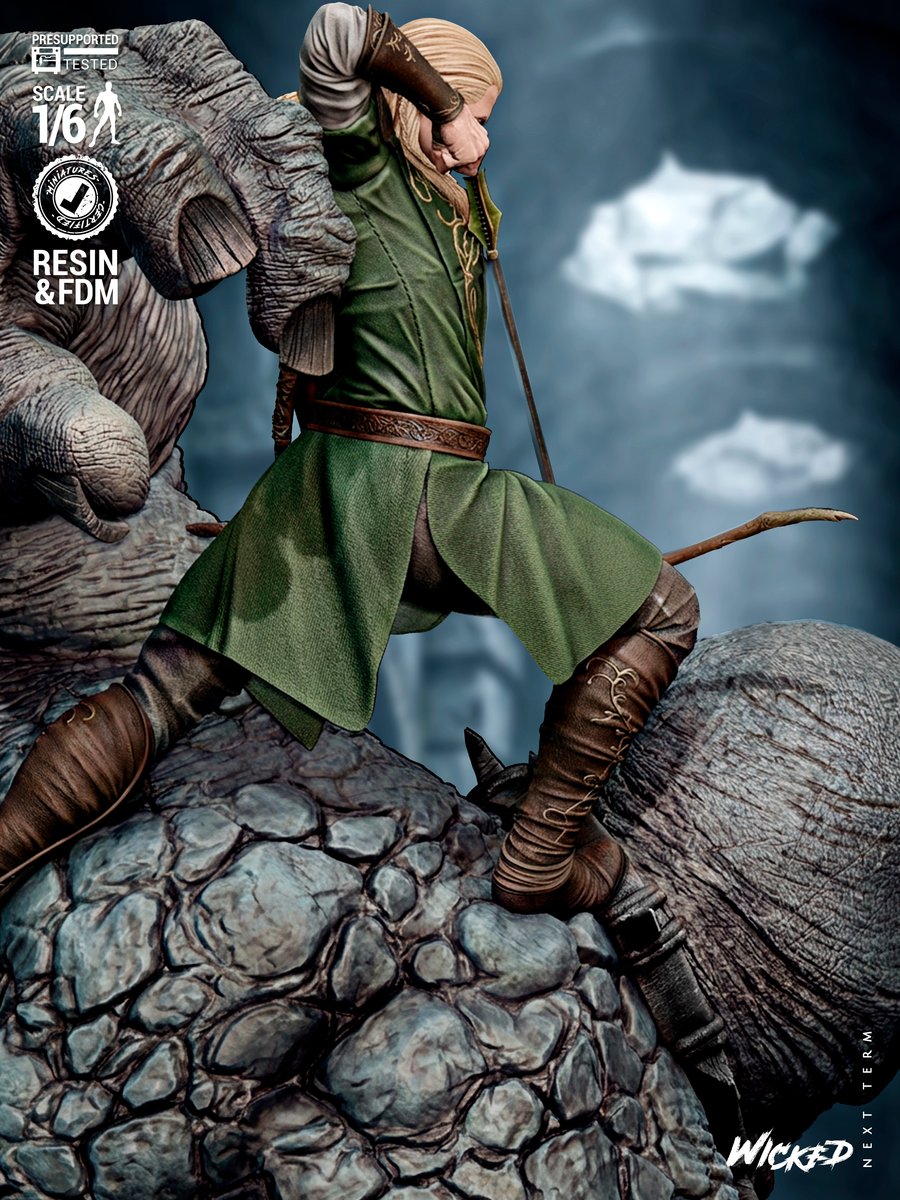 Legolas Vs Troll Diorama - Image 5