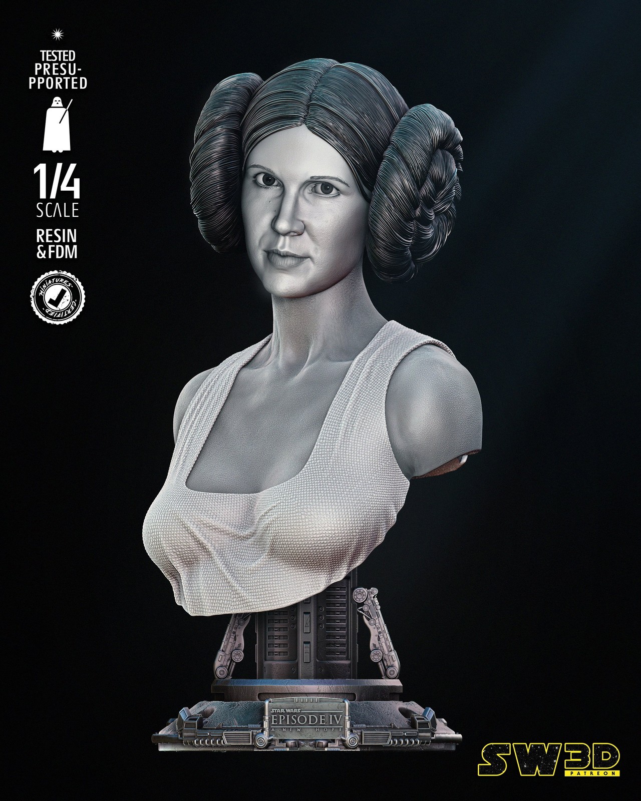 New Hope Leia Bust Portrait