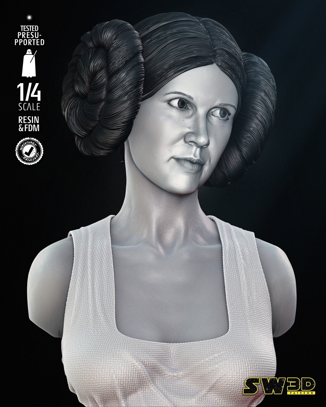 New Hope Leia Bust Portrait - Image 4