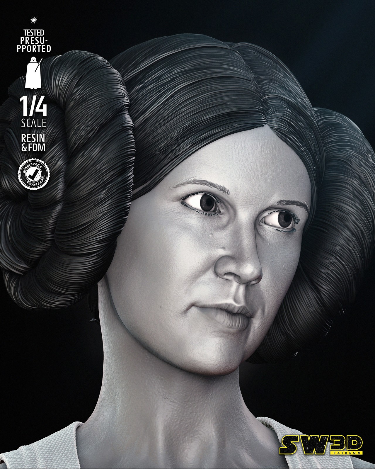 New Hope Leia Bust Portrait - Image 5