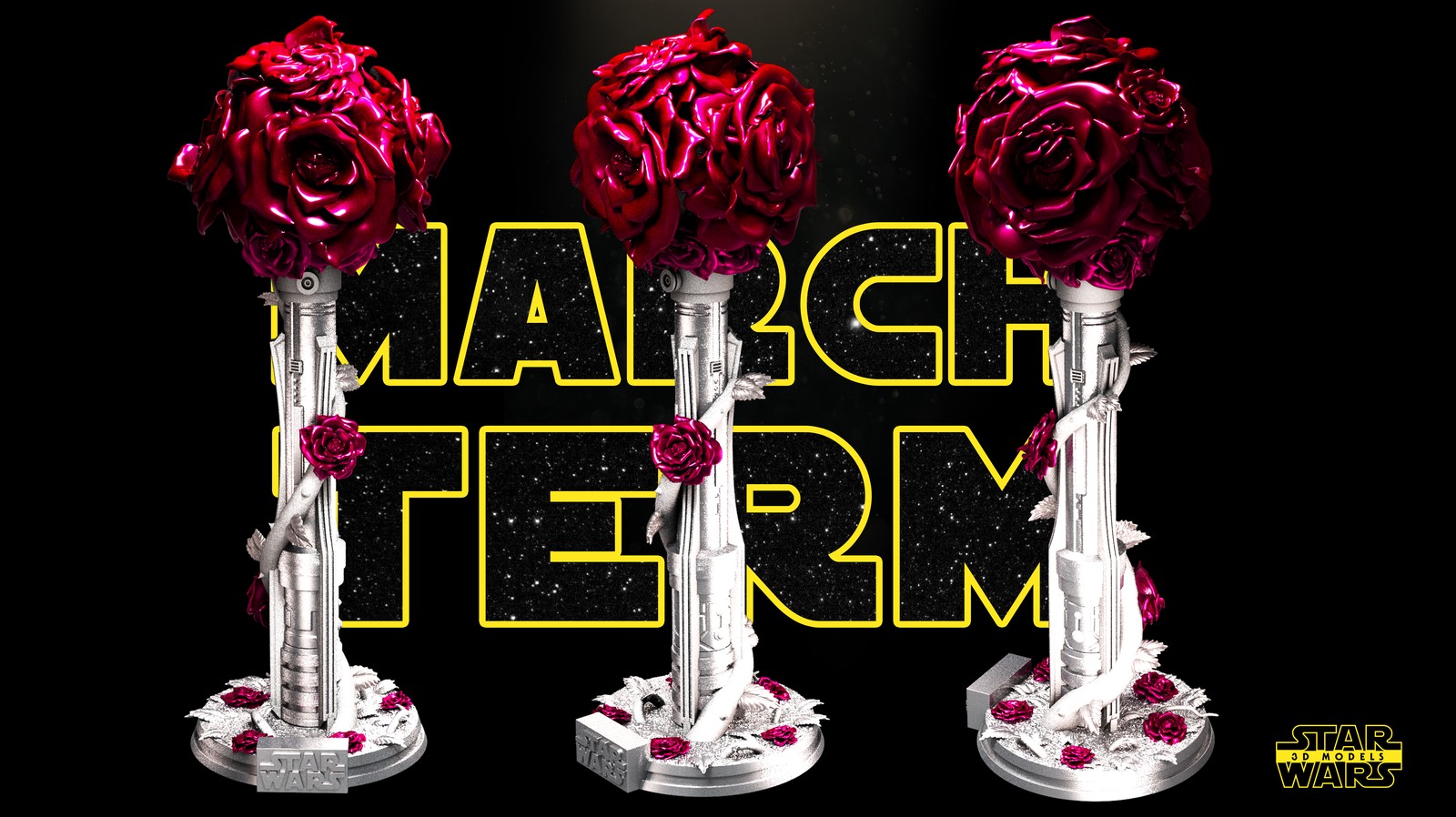 Lightsaber Vase Sculpture