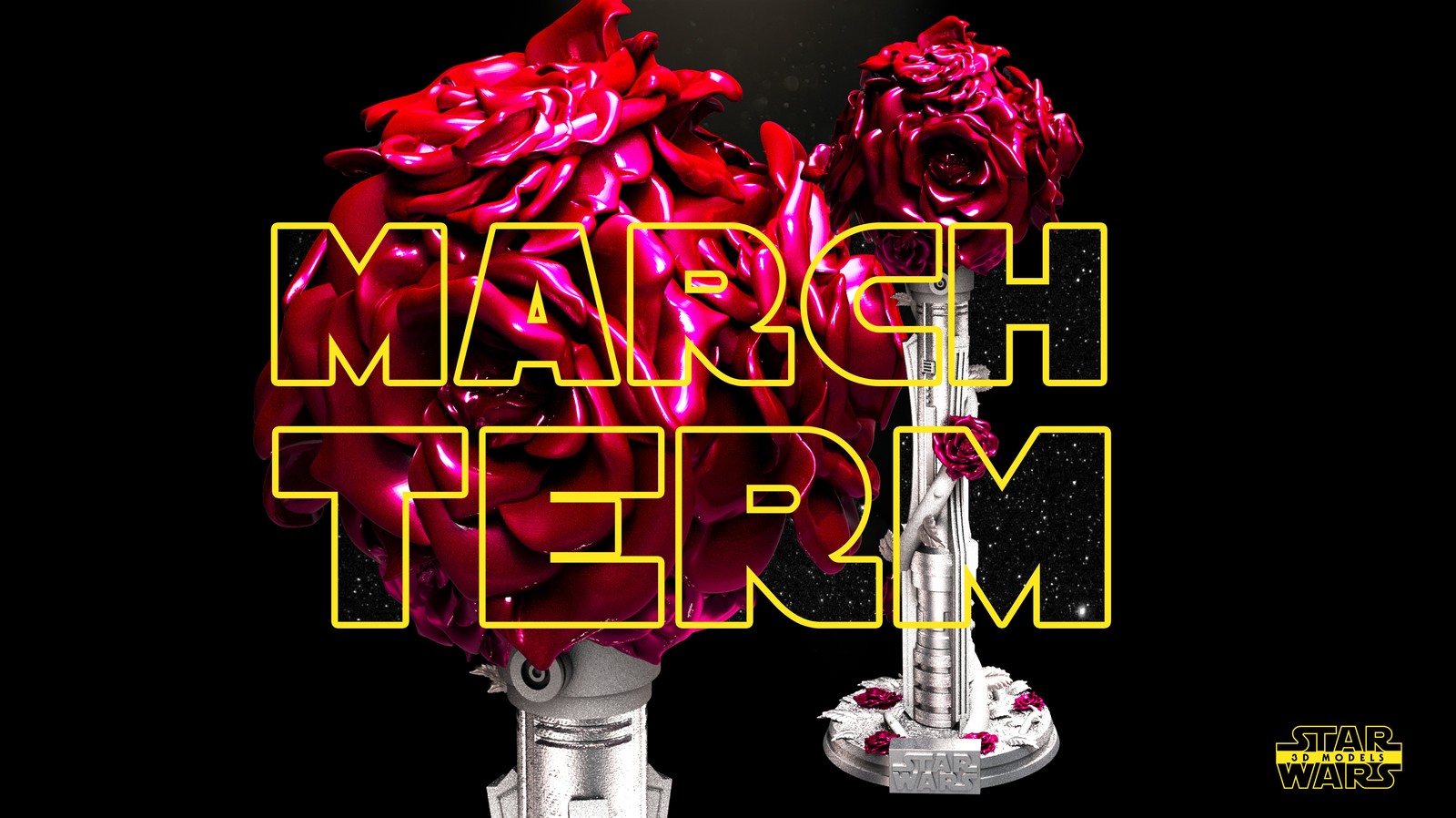 Lightsaber Vase Sculpture - Image 2