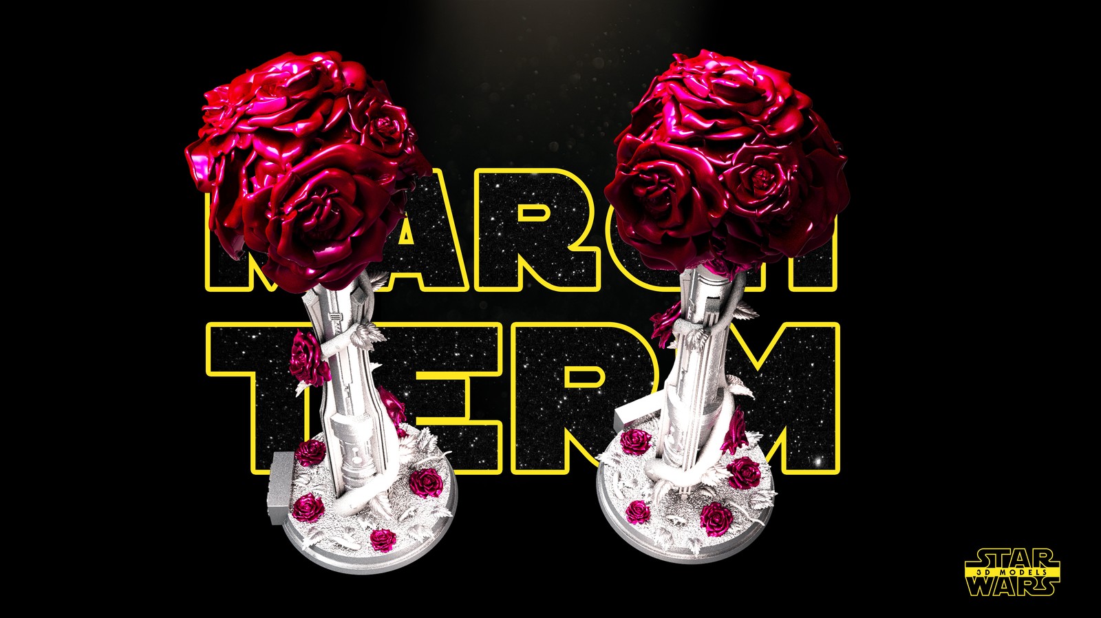 Lightsaber Vase Sculpture - Image 4