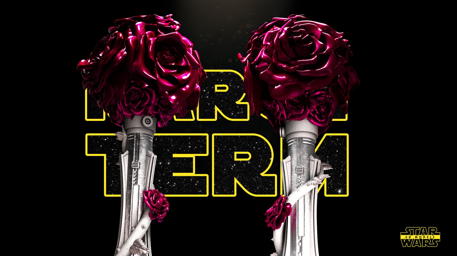 Lightsaber Vase Sculpture - Image 5