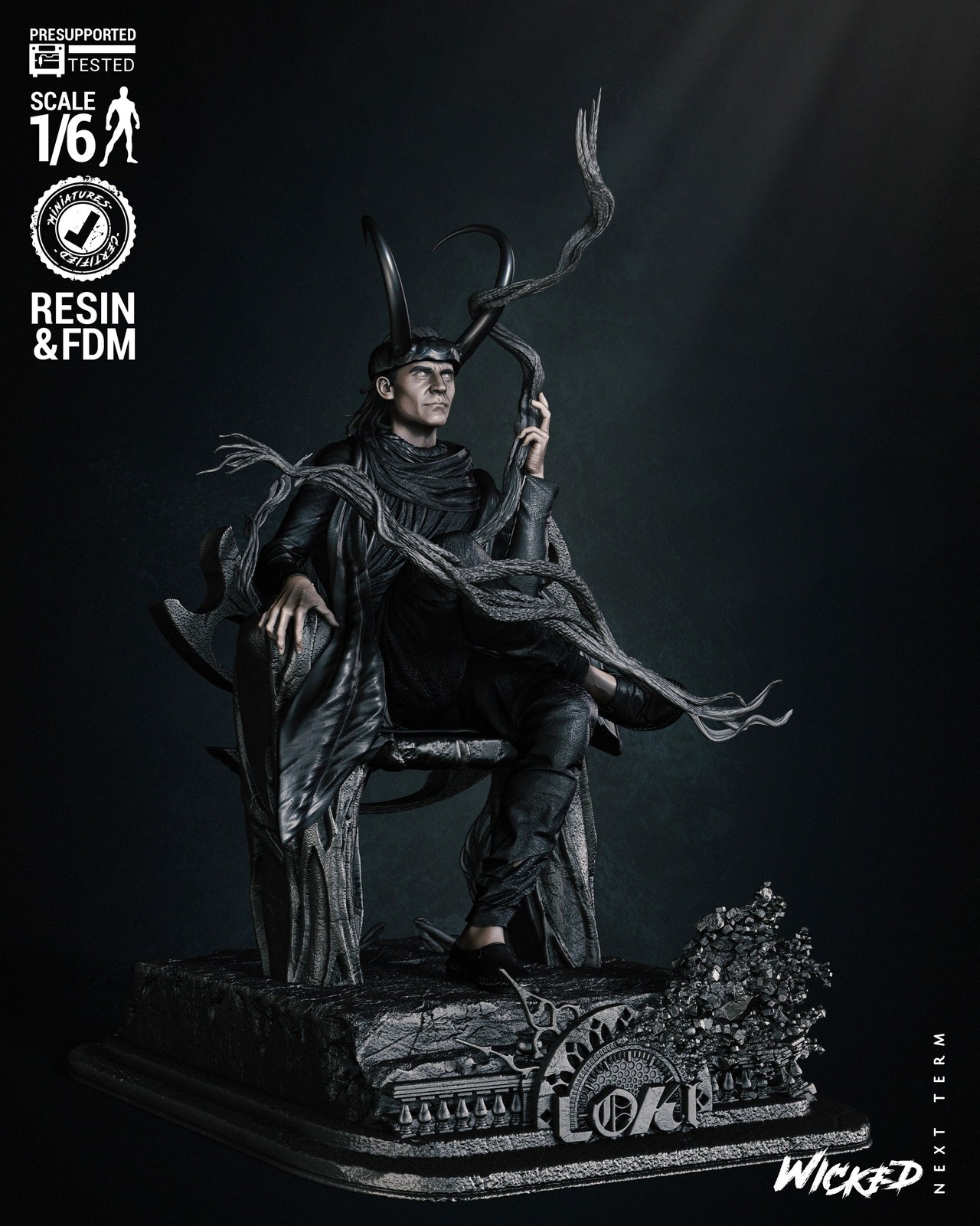 Marvel Loki Throne Bust - Image 2