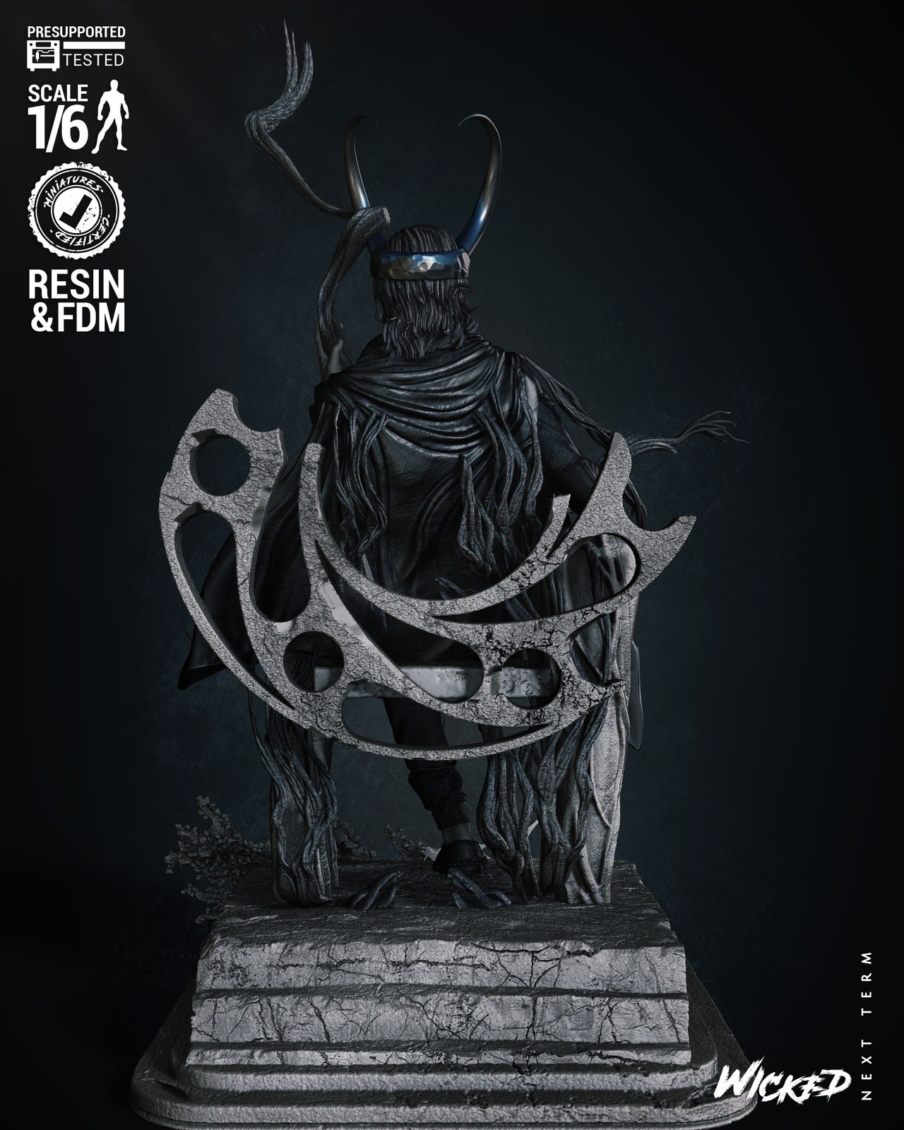 Marvel Loki Throne Bust - Image 3