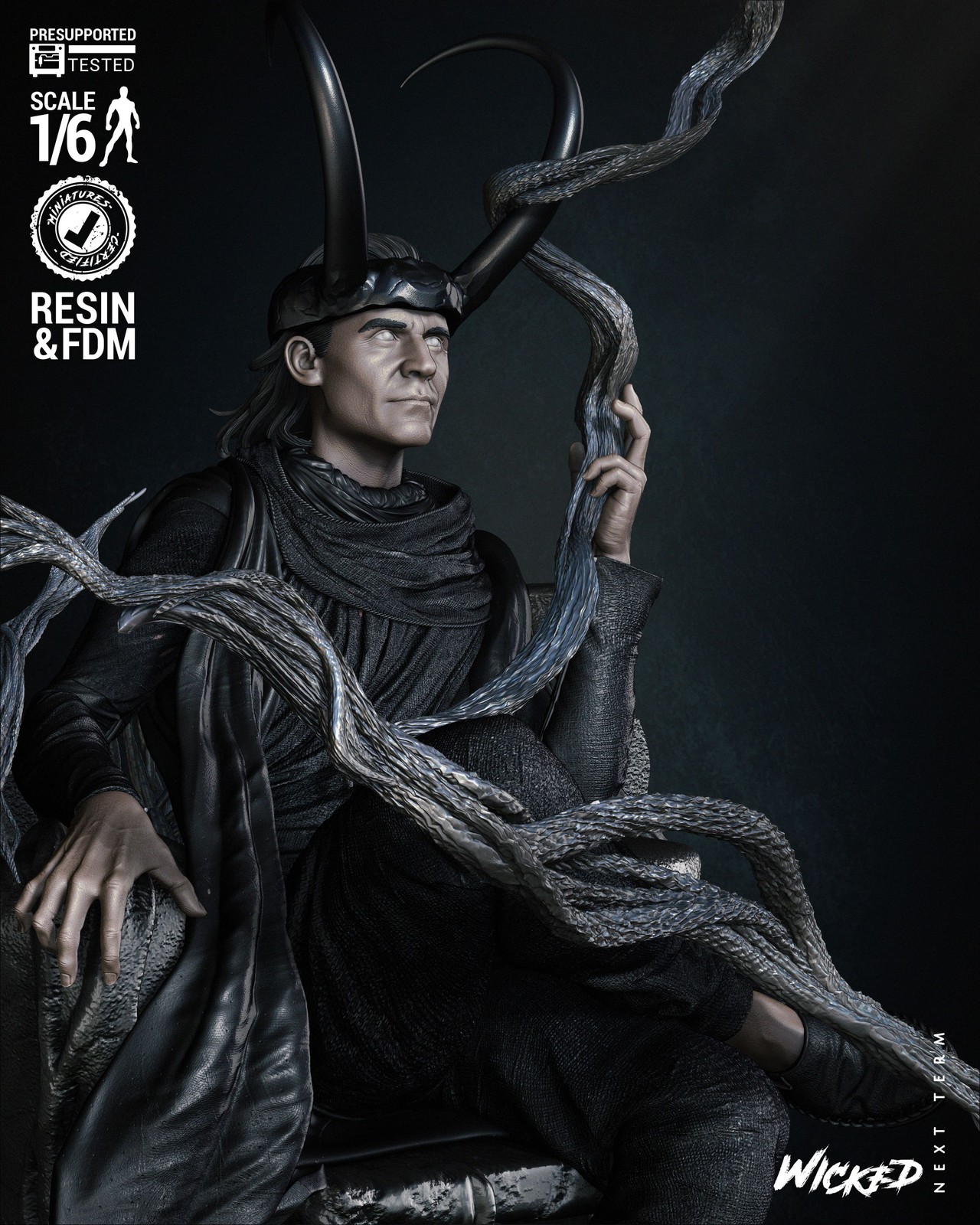 Marvel Loki Throne Bust - Image 5