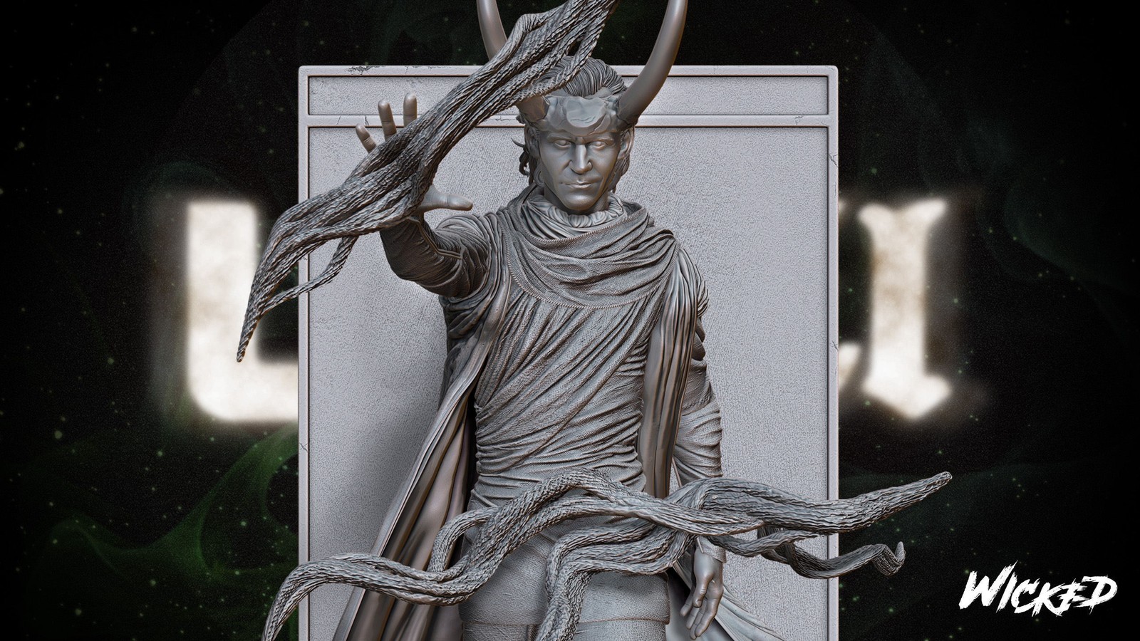 Marvel Loki God Sculpture