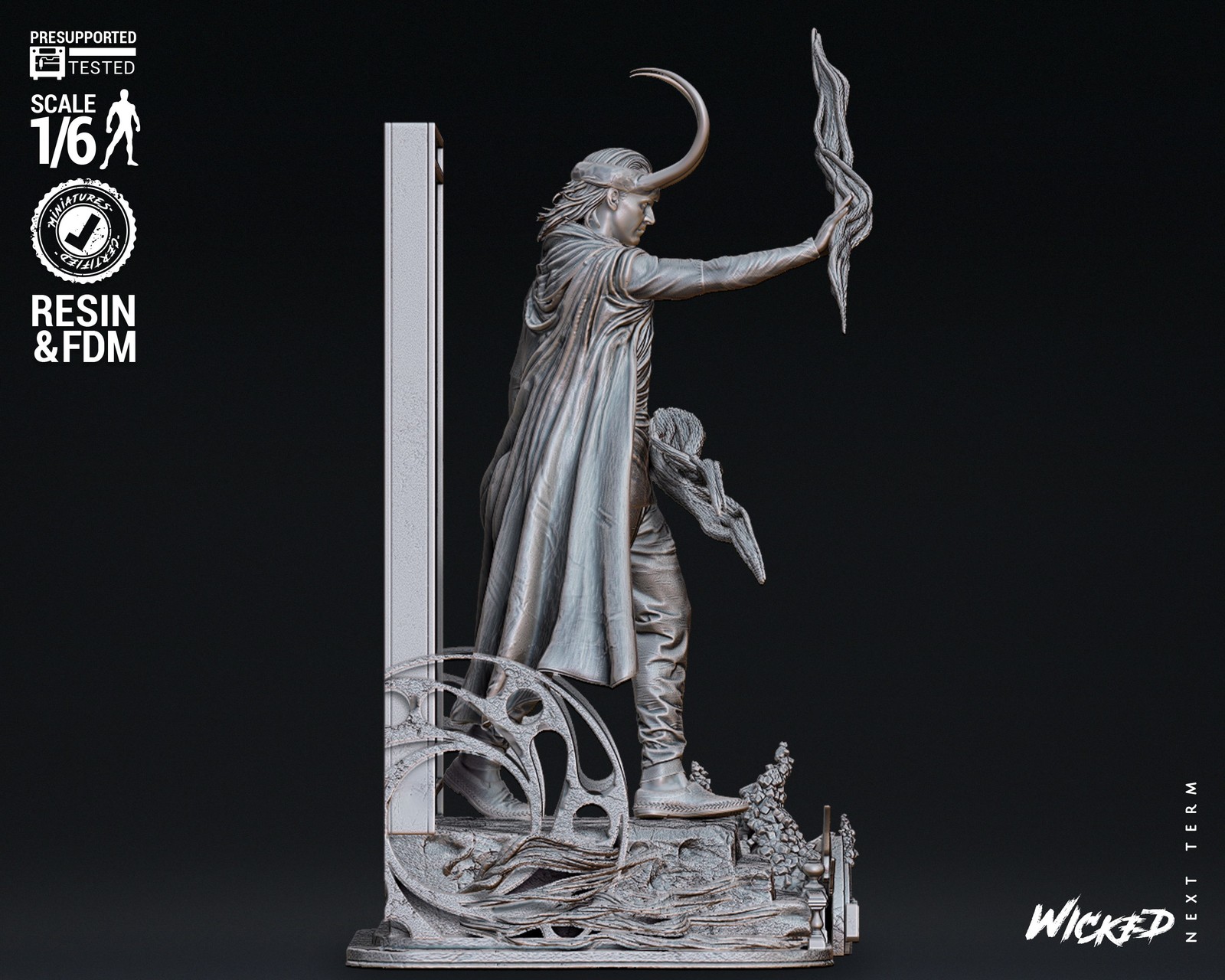 Marvel Loki God Sculpture - Image 4