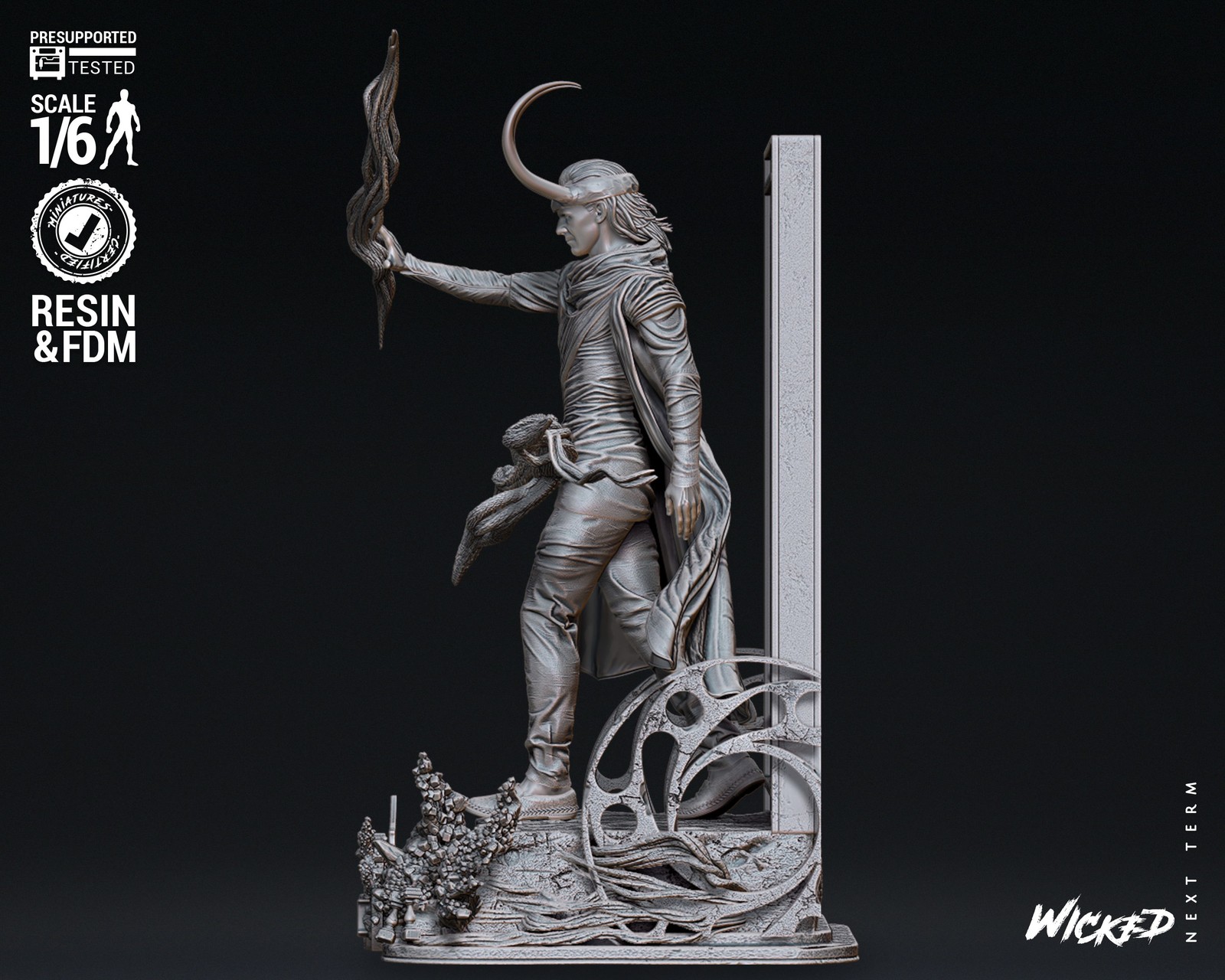 Marvel Loki God Sculpture - Image 5