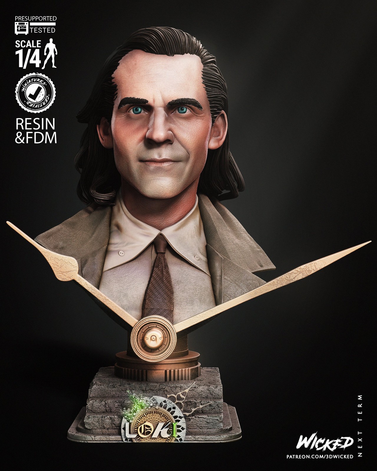 Marvel Loki Portrait Bust