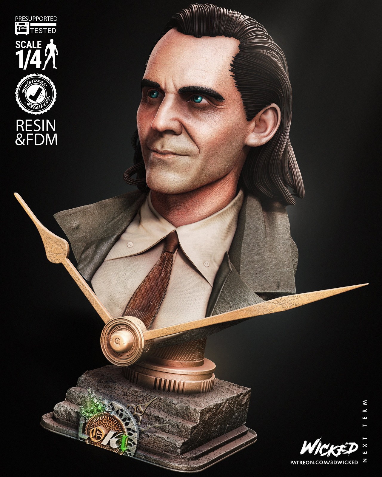 Marvel Loki Portrait Bust - Image 2