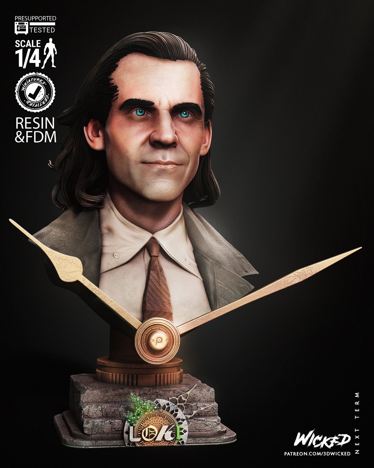 Marvel Loki Portrait Bust - Image 5