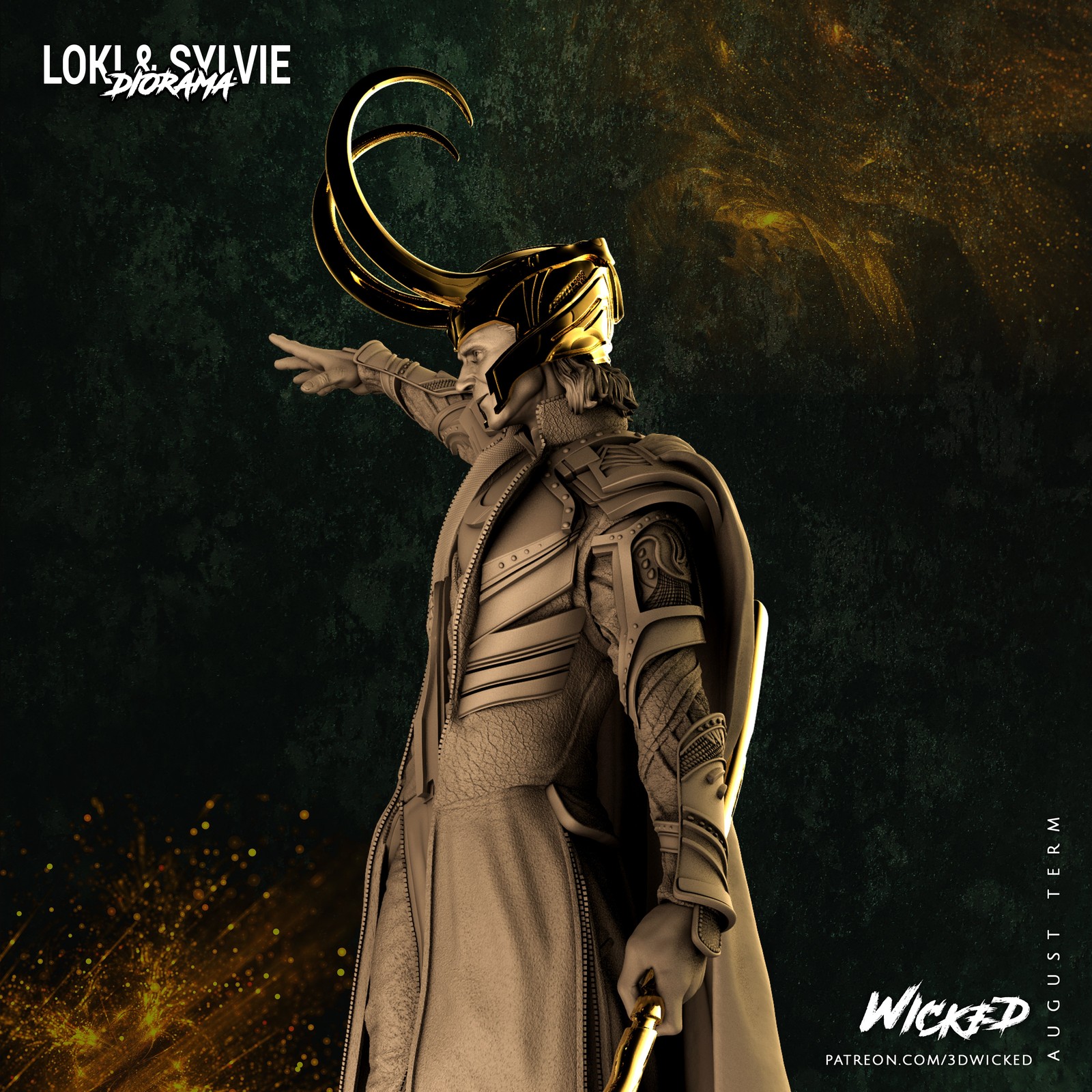 Marvel Loki Sculpture - Image 3