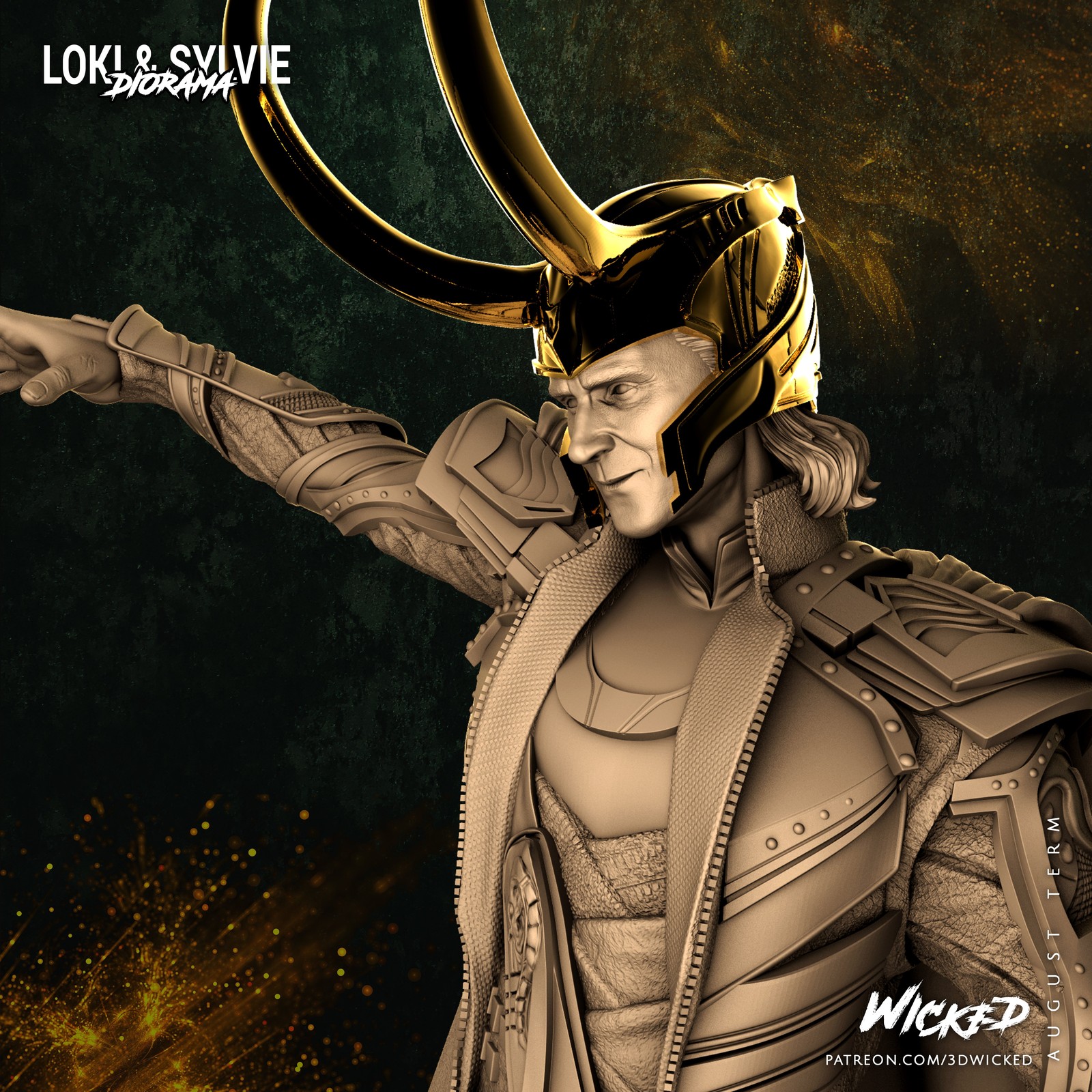 Marvel Loki Sculpture - Image 5