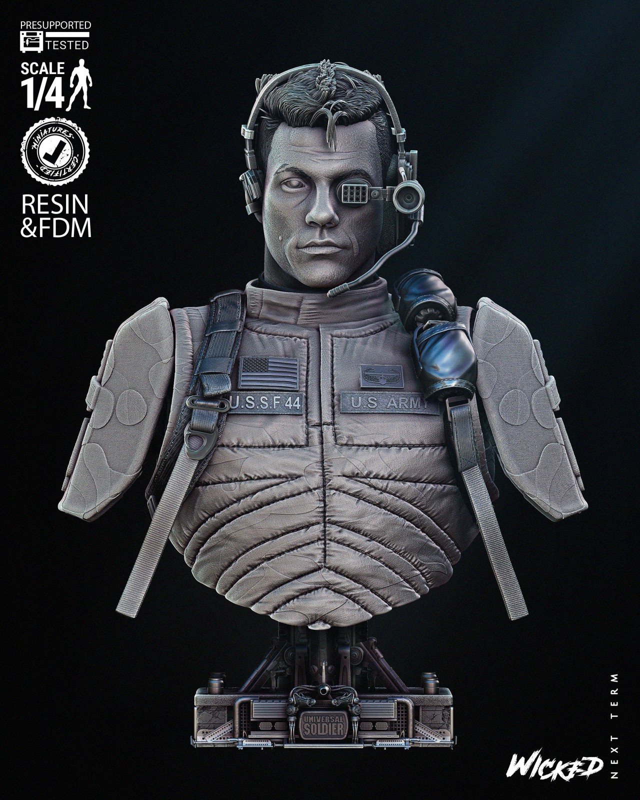 Luc Deveraux - Bust (Universal Soldier)