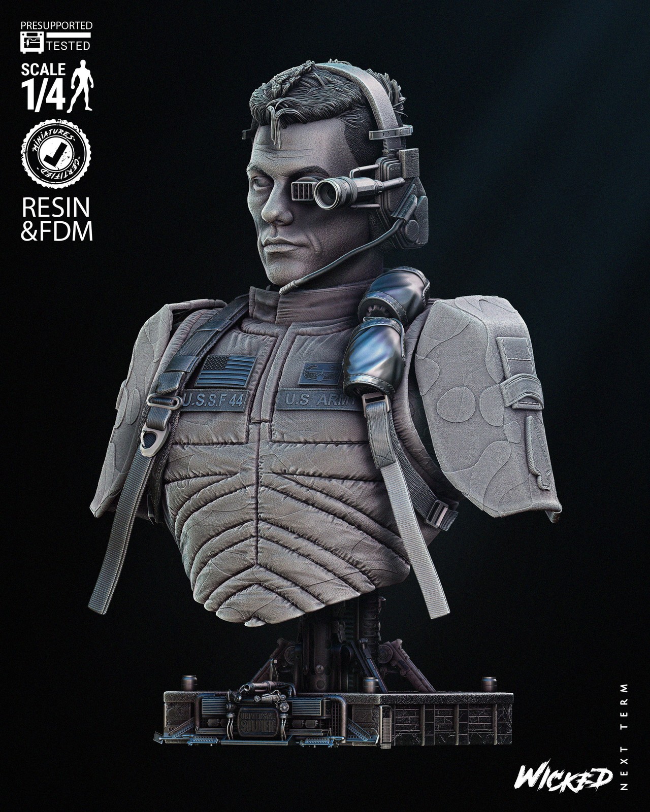 Luc Deveraux - Bust (Universal Soldier) - Image 2