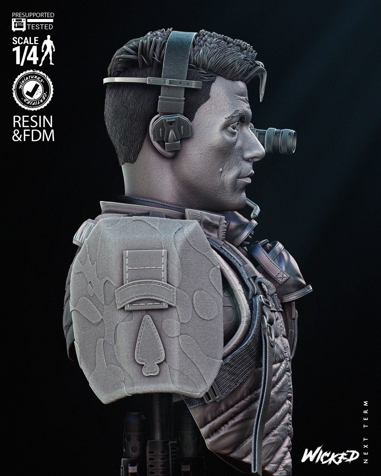 Luc Deveraux - Bust (Universal Soldier) - Image 3