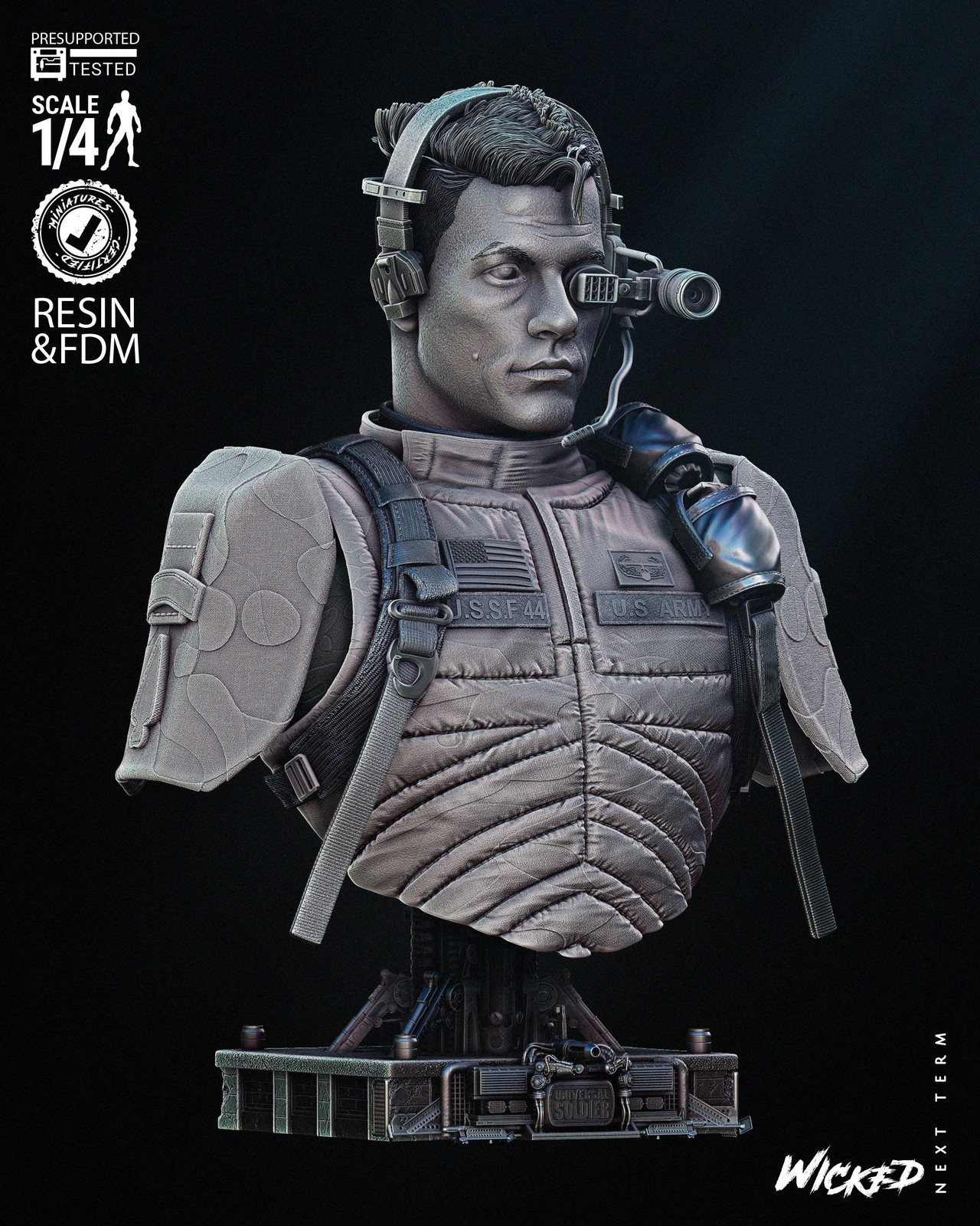 Luc Deveraux - Bust (Universal Soldier) - Image 4