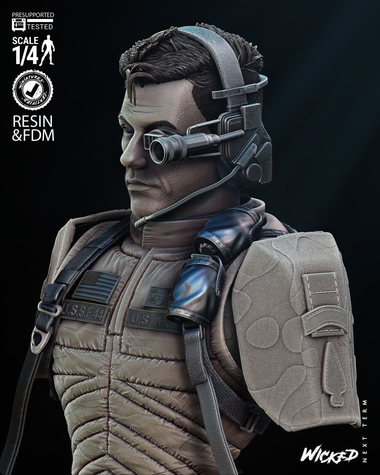 Luc Deveraux - Bust (Universal Soldier) - Image 5