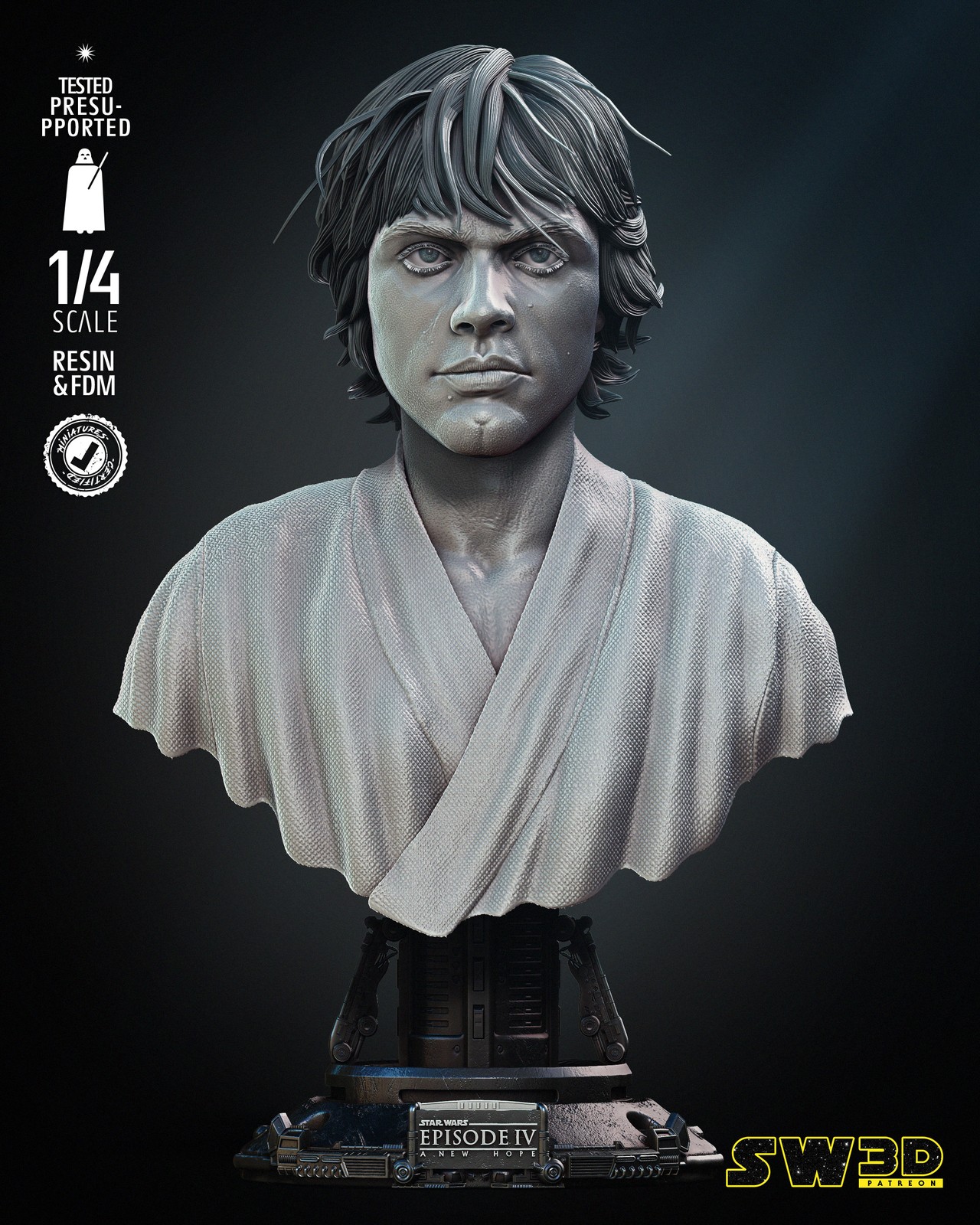 New Hope Luke Skywalker Bust Portrait