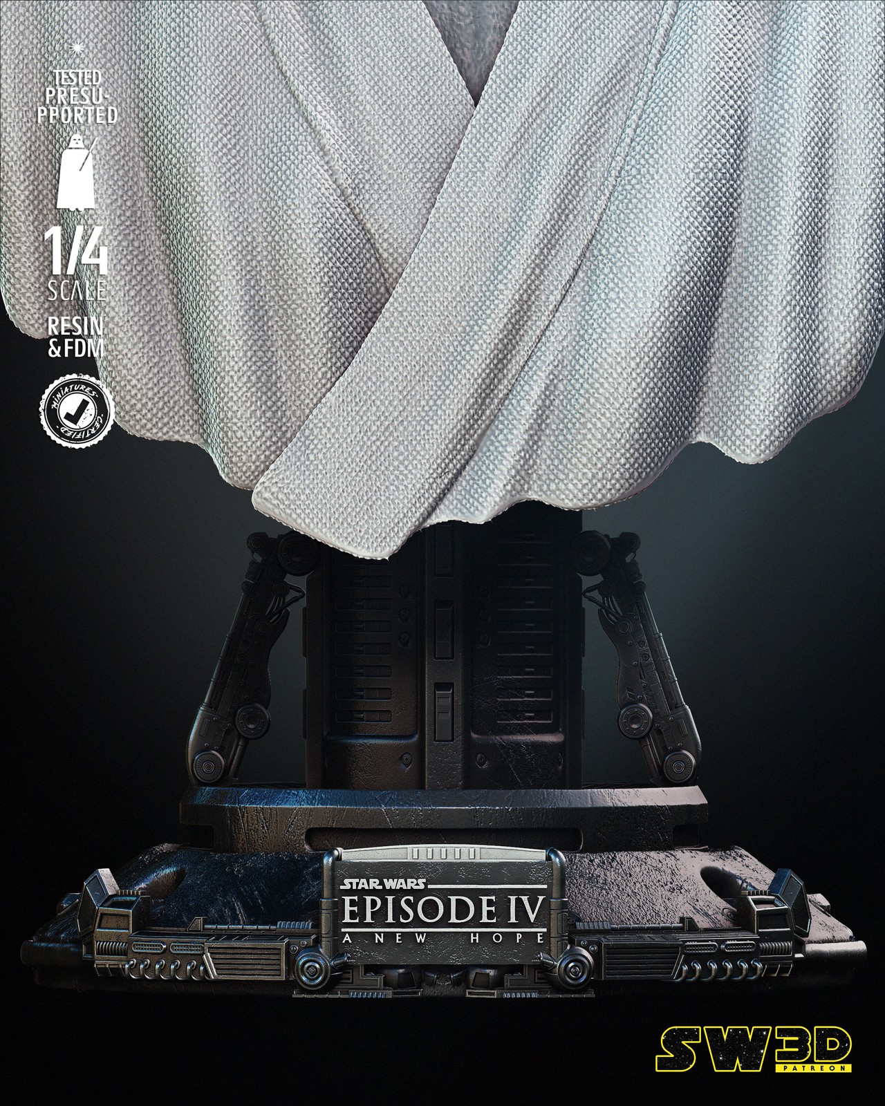 New Hope Luke Skywalker Bust Portrait - Image 4