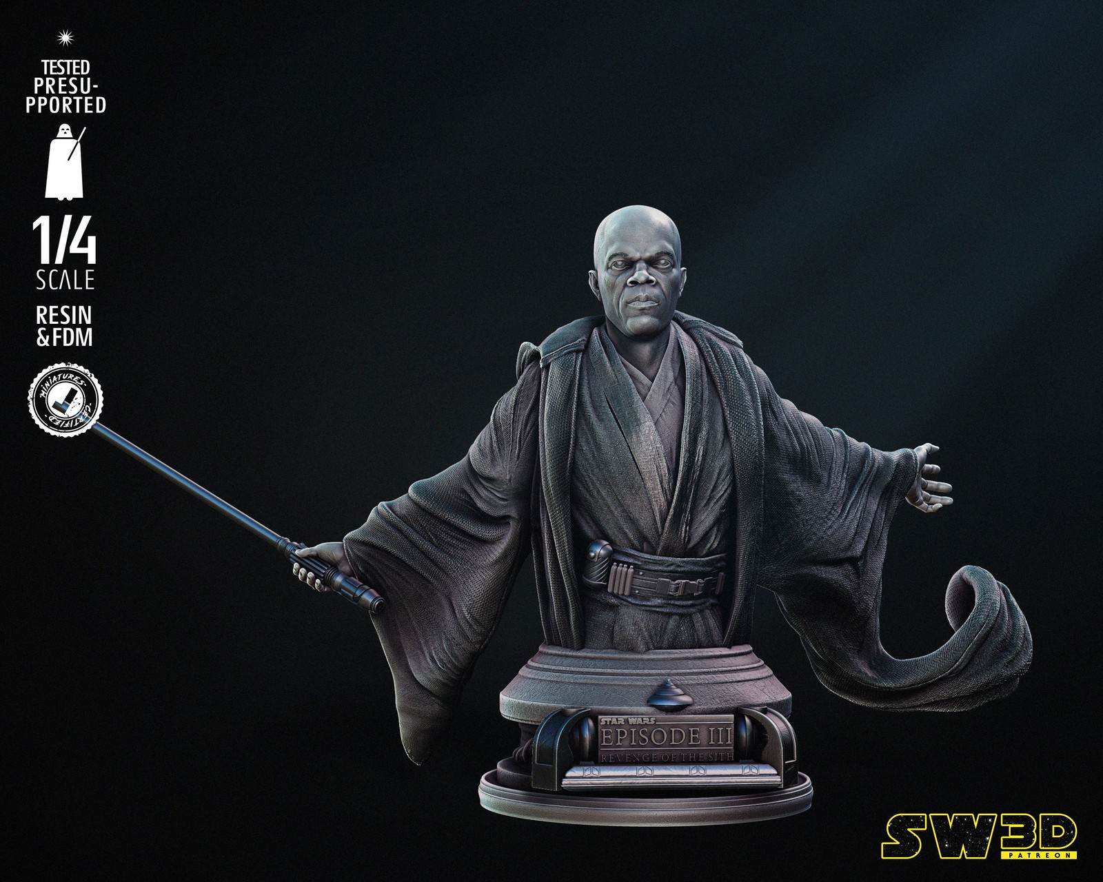 Mace Windu 2024 Bust
