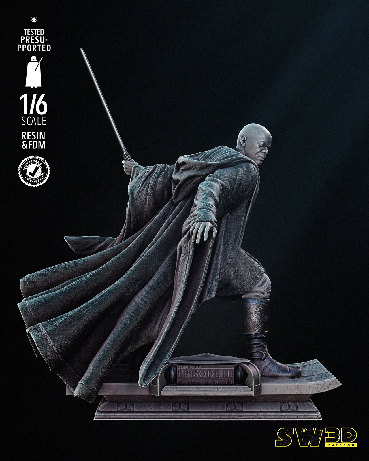 Mace Windu 2024 Sculpture - Image 2