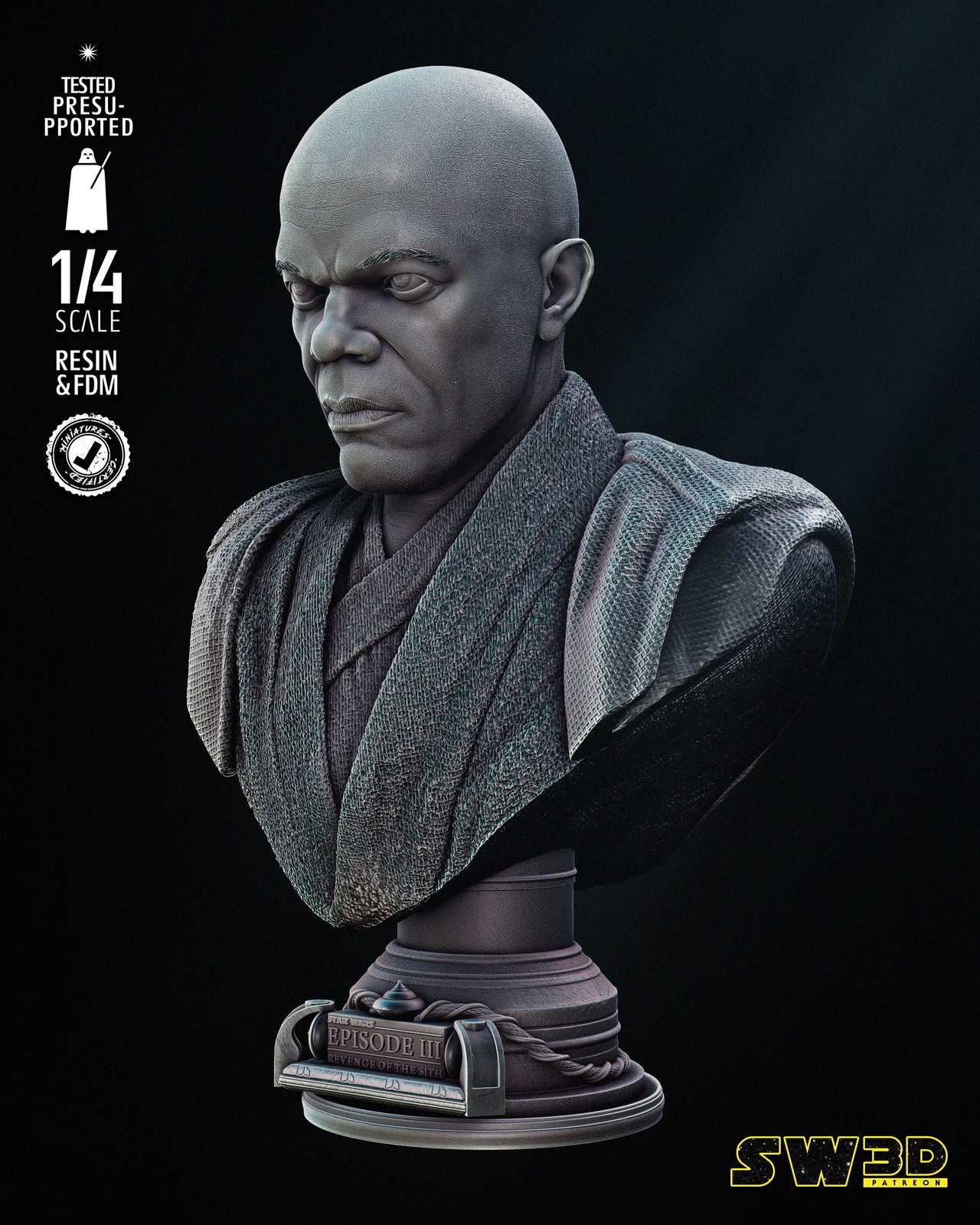 Mace Windu Revenge of the Sith - Bust (Star Wars) - Image 4
