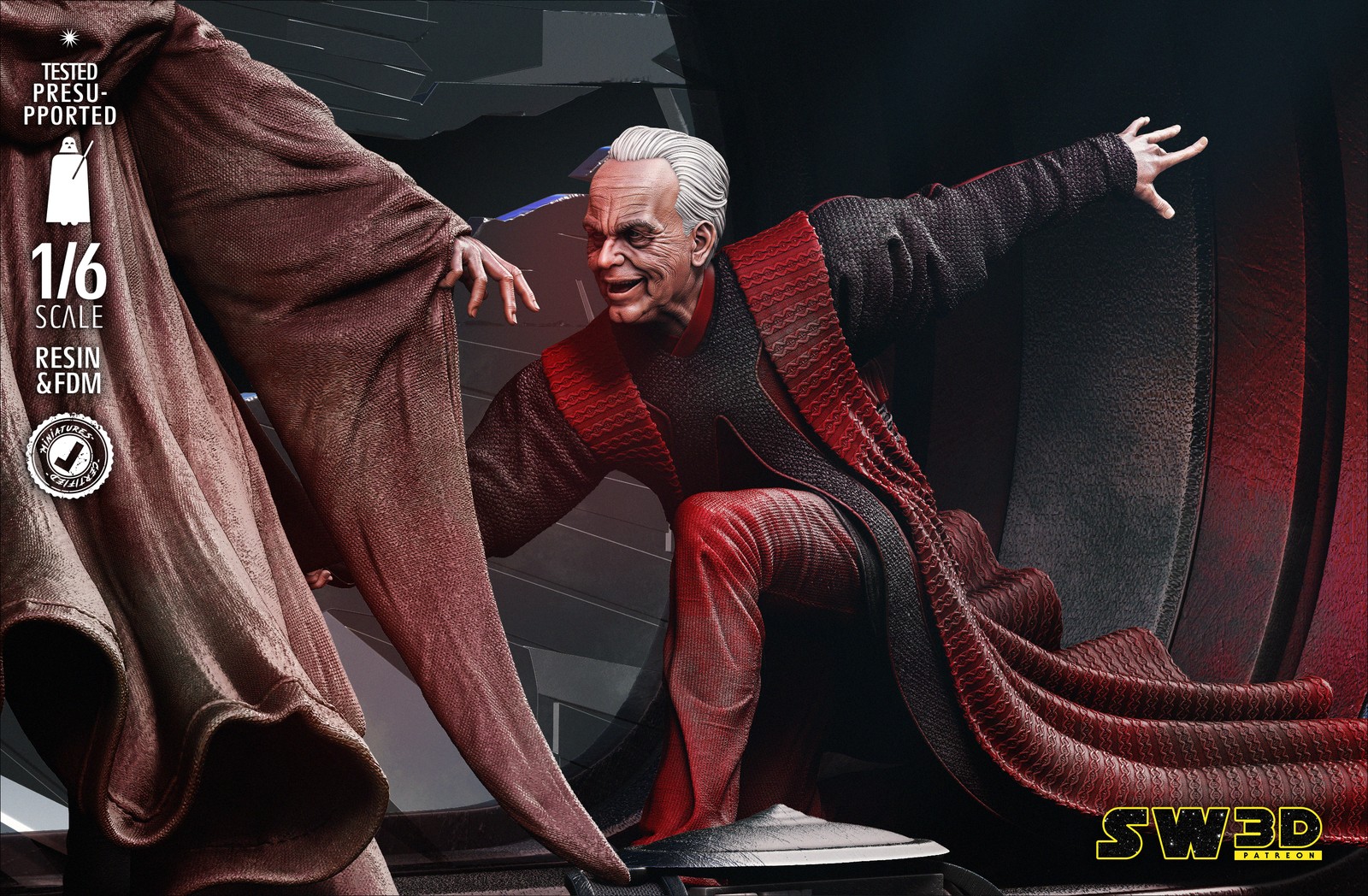Mace Windu VS Palpatine Diorama - Image 4