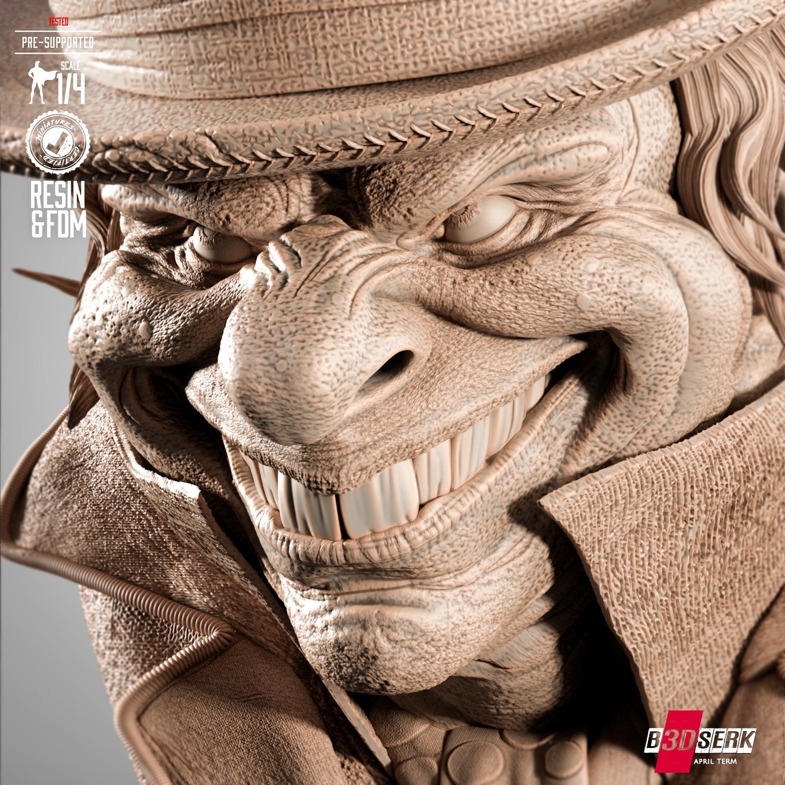 Mad Hatter Portrait Bust - Image 3