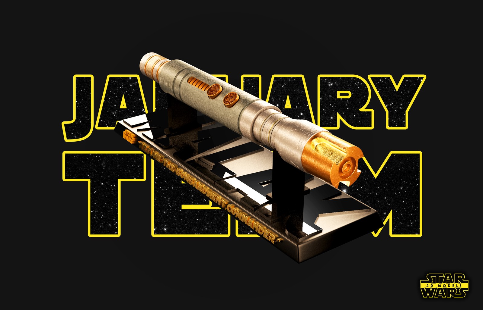 Darth Malak Lightsaber Sculpture - Image 4