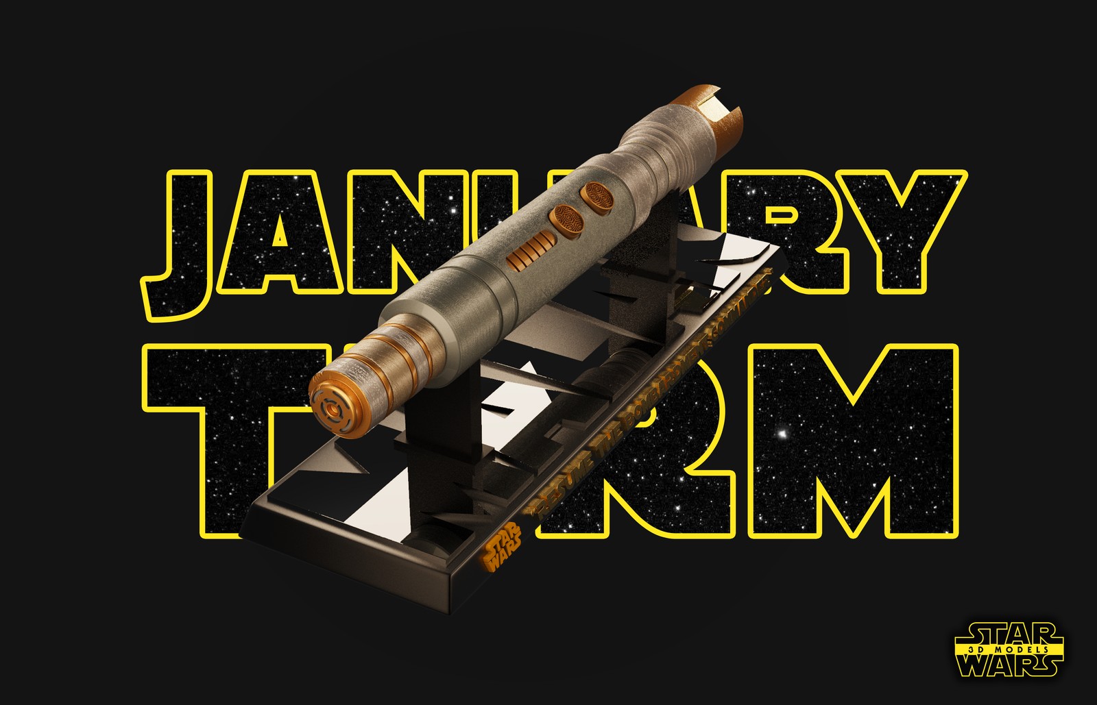 Darth Malak Lightsaber Sculpture - Image 5