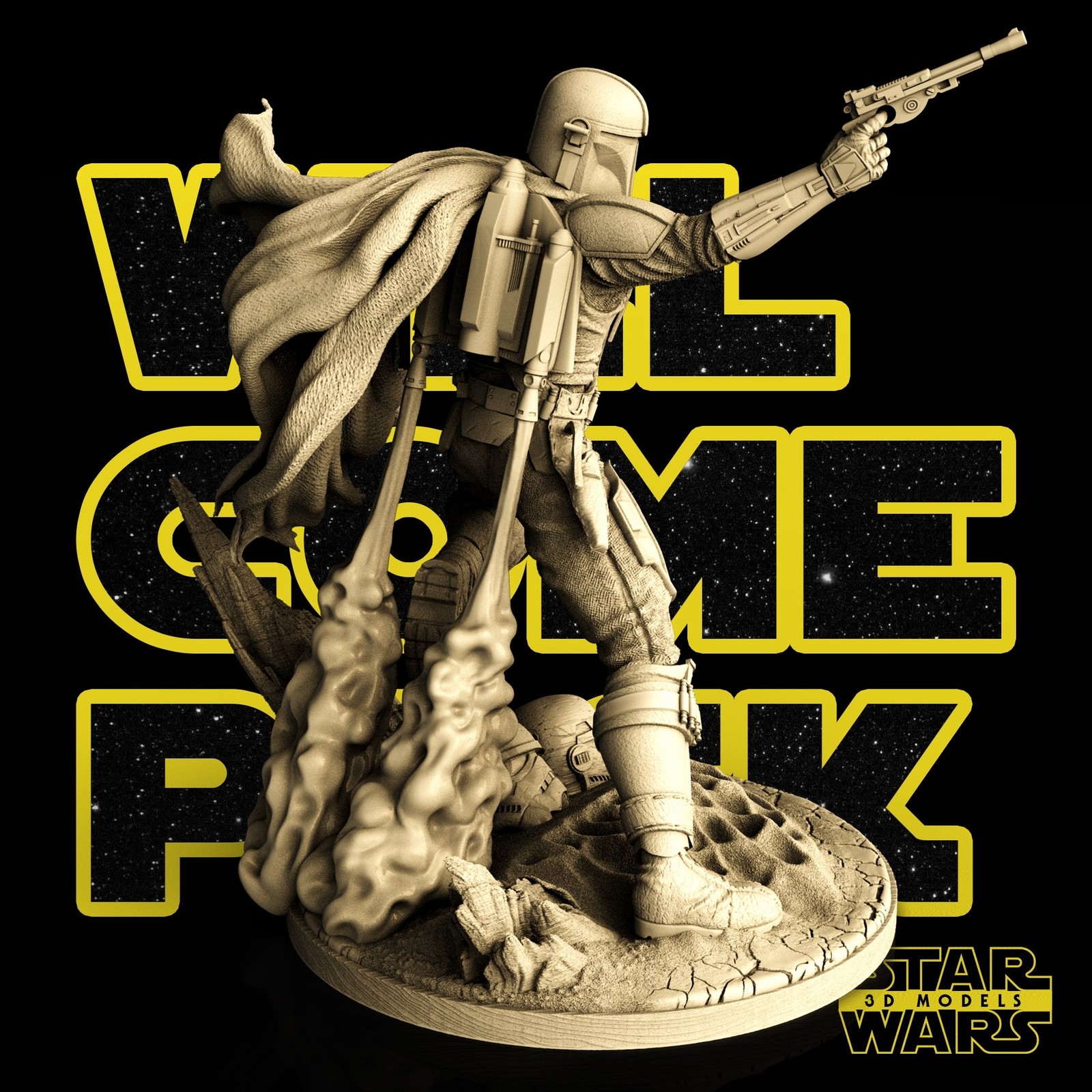 Mandalorian Sculpture - Image 4