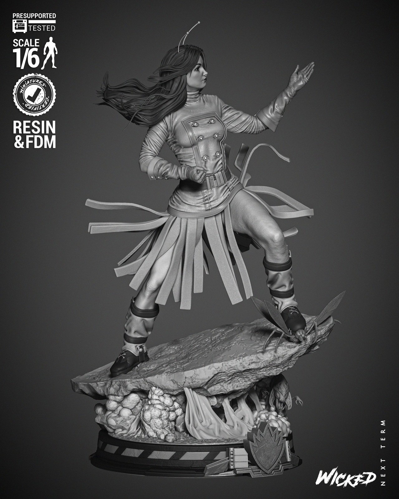 Marvel Mantis Comic Version Sculpture - Image 4