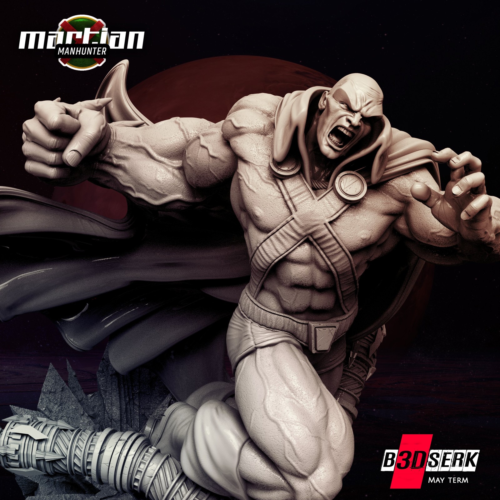Martian Manhunter Sculpture - Image 3