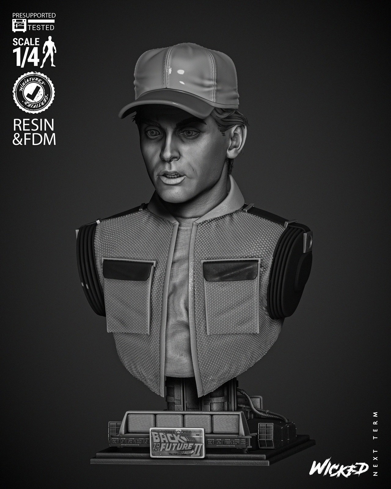 Marty McFly Portrait Bust - Image 2