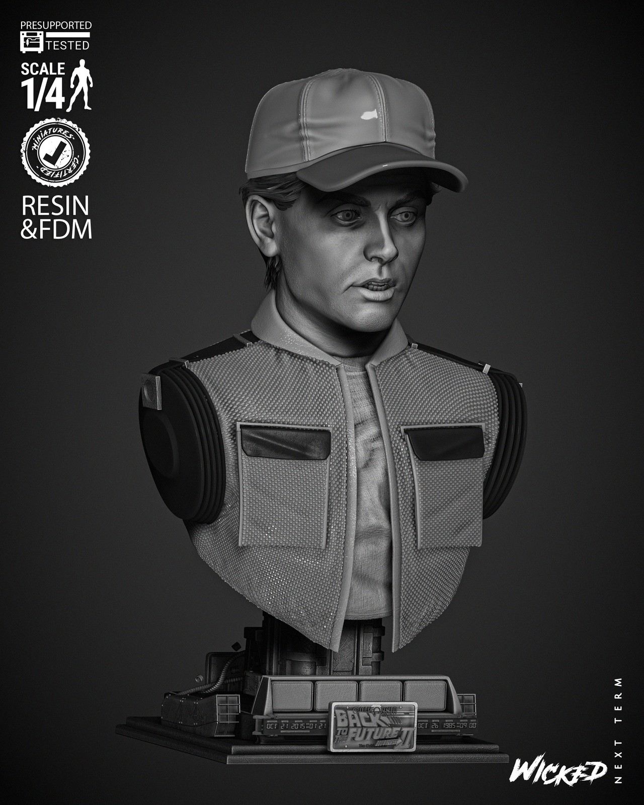 Marty McFly Portrait Bust - Image 3