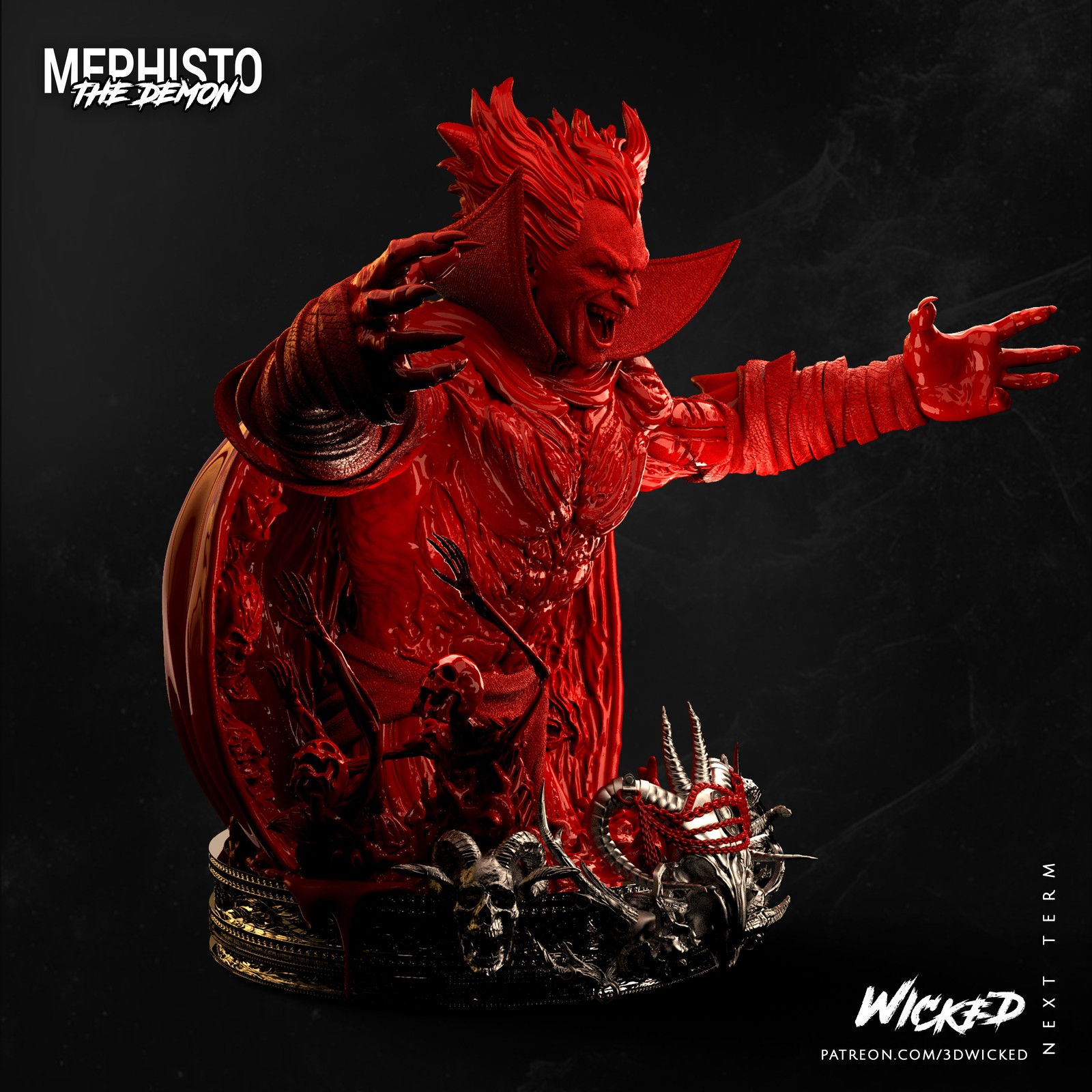 Marvel Mephisto Bust - Image 3