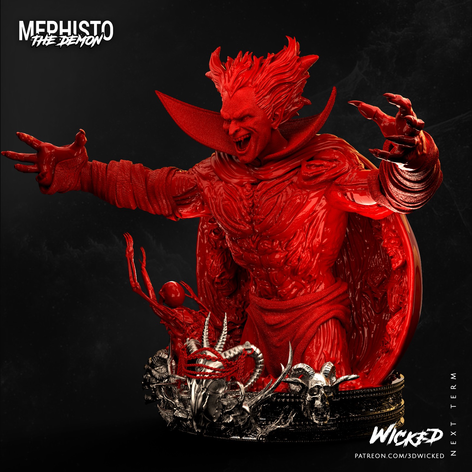 Marvel Mephisto Bust - Image 4