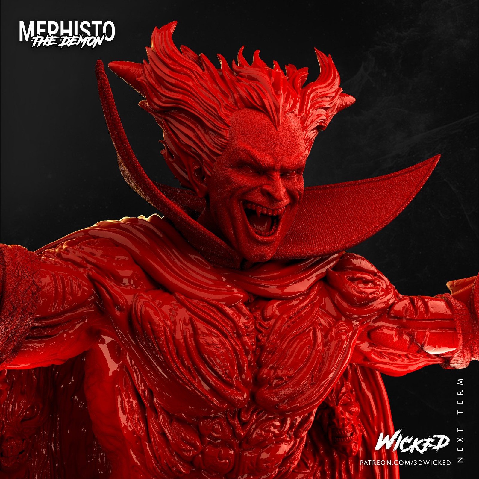 Marvel Mephisto Bust - Image 5