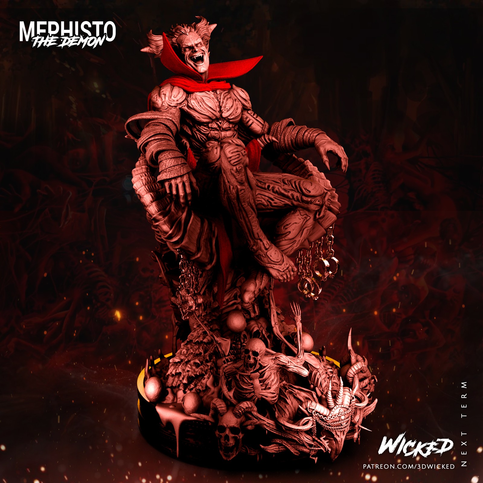 Marvel Mephisto Sculpture