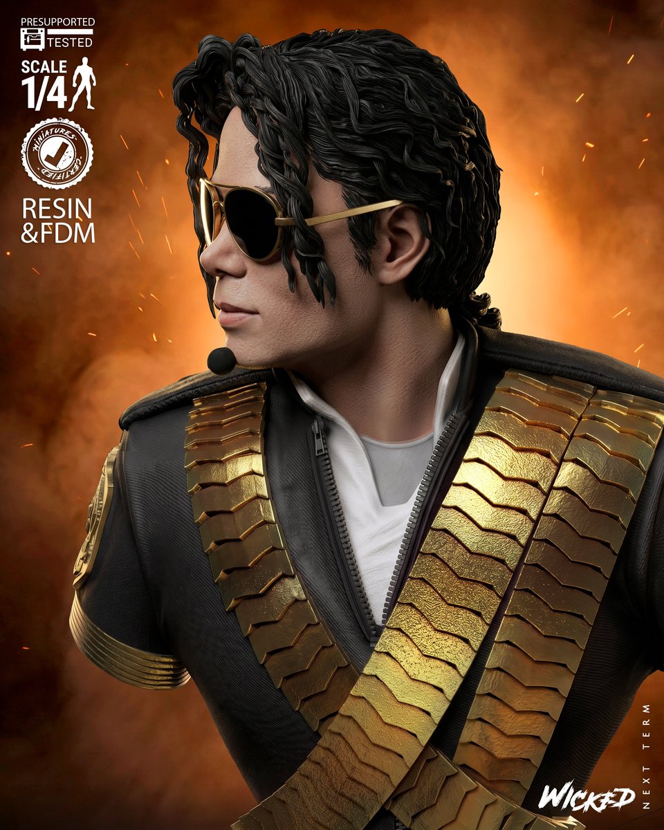WILDCARD Music Michael Jackson 93 Portrait Bust - Image 2
