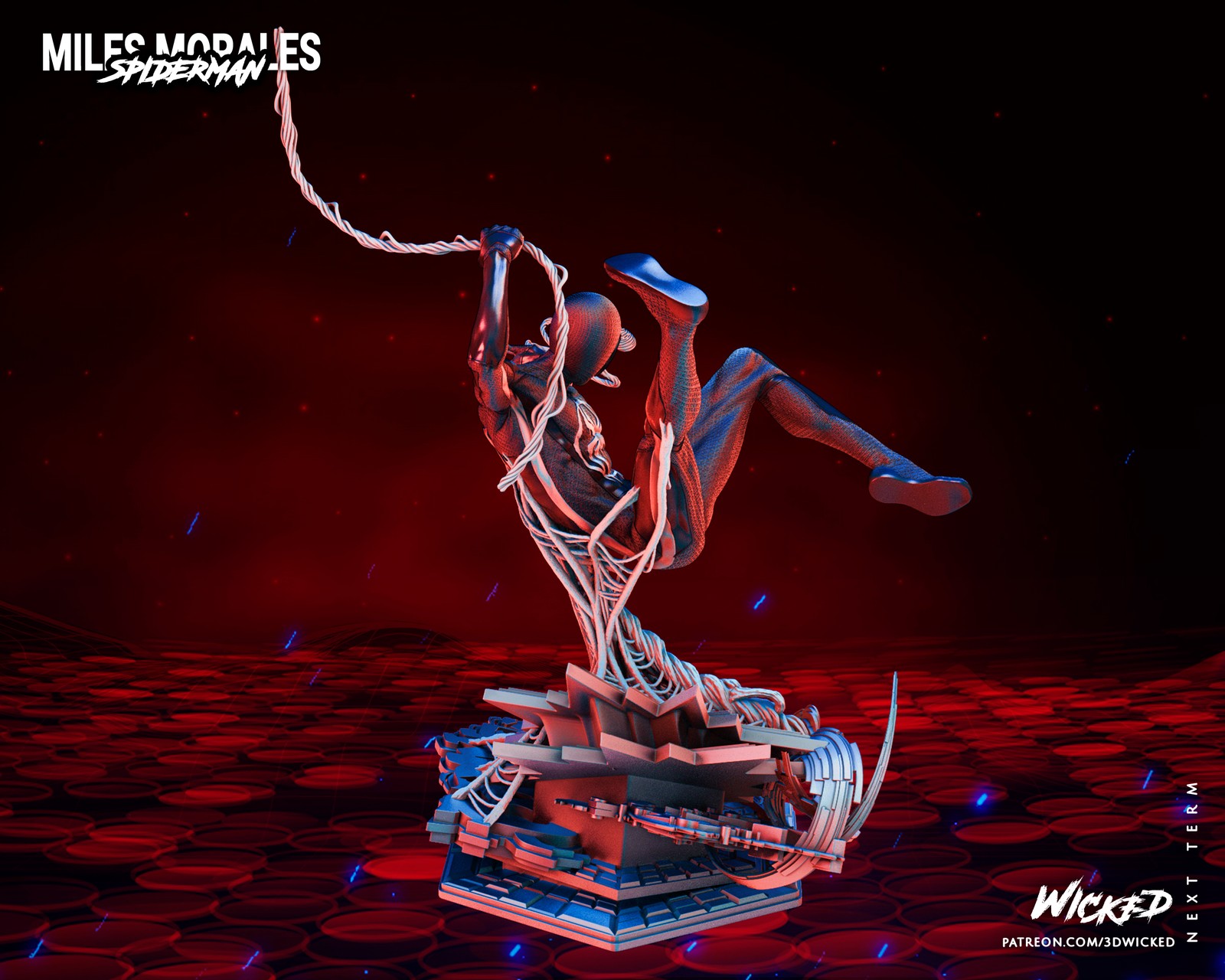 Marvel Miles Morales Sculpture - Image 3
