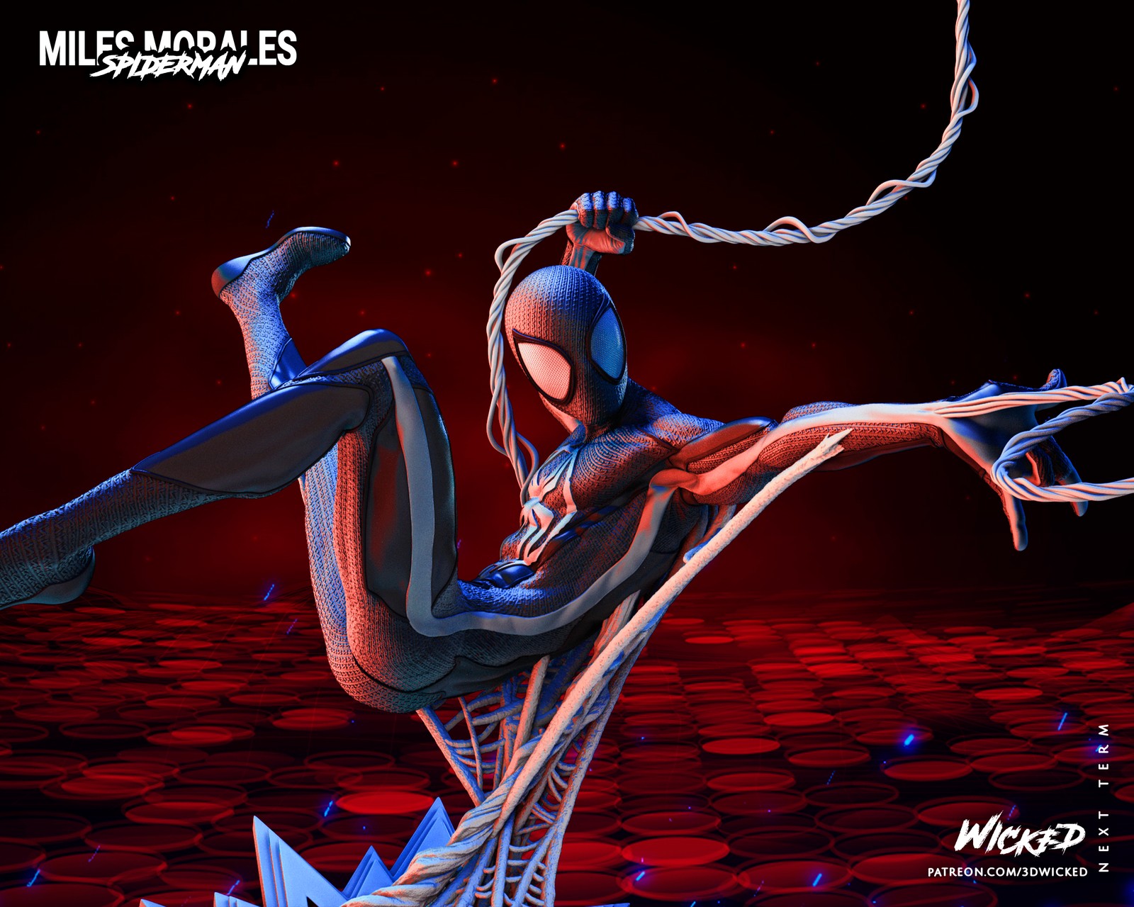 Marvel Miles Morales Sculpture - Image 4