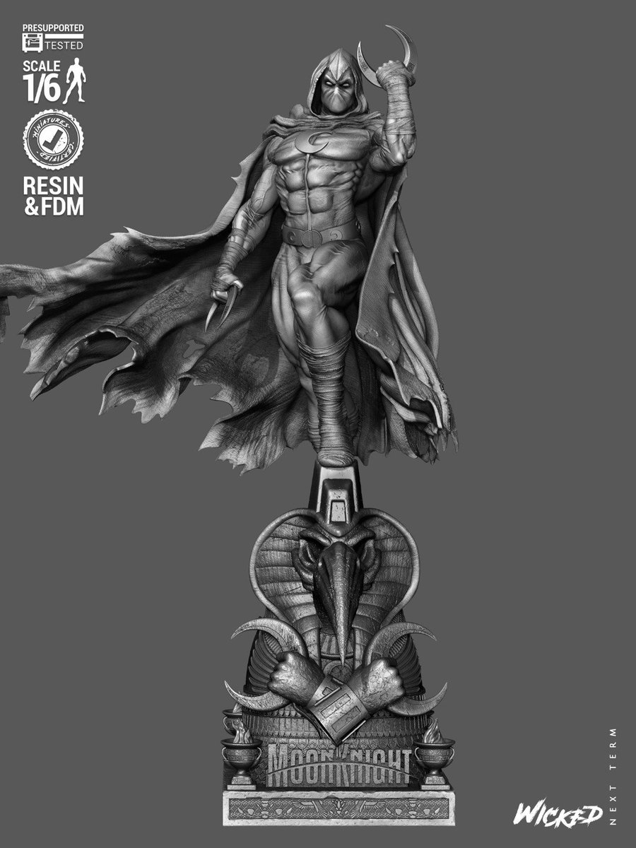 Marvel January 2026 Term Moon Knight Sculpture