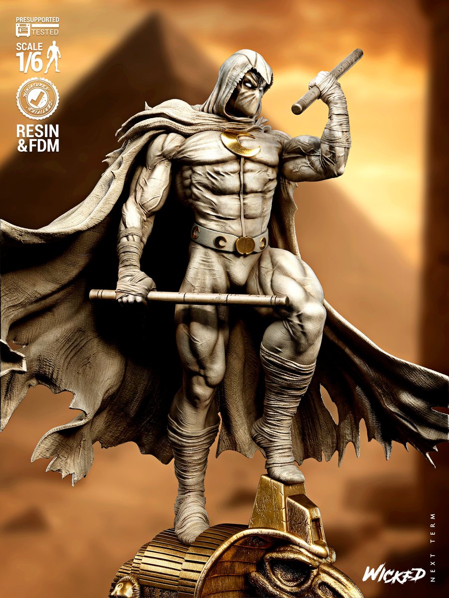Marvel Moon Knight Sculpture - Image 4